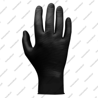 Перчатки одноразовые нитриловые JSN NATRIX (размер S, 50шт., черные)