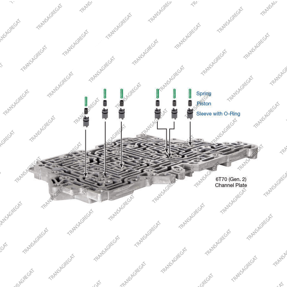 Комплект поршней аккумуляторов Actuator Feed (Gen 2, 6шт.)