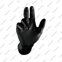 Перчатки одноразовые нитриловые GRIPPAZ 246 (размер XXL, 50шт., черные)